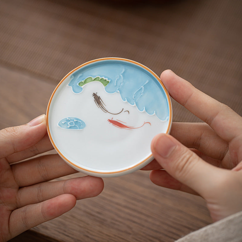Painted Ceramic Coaster — product image 3