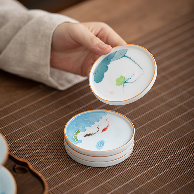 Painted Ceramic Coaster — product image 2