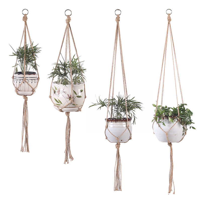 Woven Hanging Plant Holder — product image 1