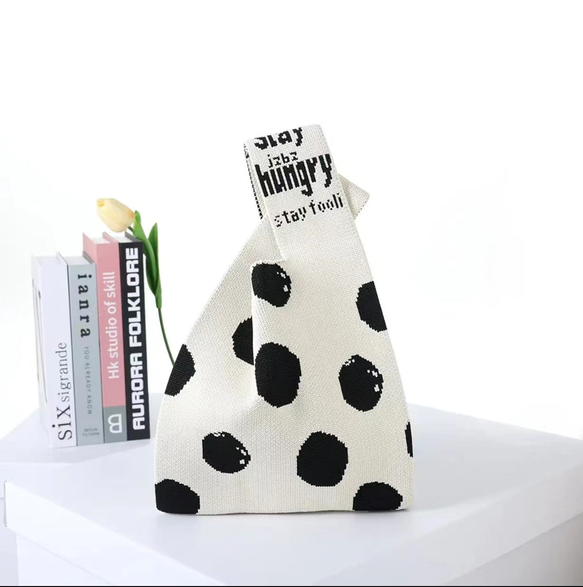 Patterned Knitted Tote — product image 14
