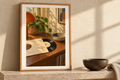 Seven Inch Sunday artwork shown in a styled frame setting. Physical art print; frame and accessories not included.
