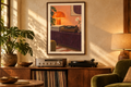 A Quiet Side artwork shown in a styled frame setting. Physical art print; frame and accessories not included.