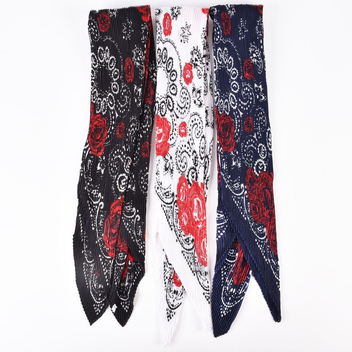 Rose-Print Square Scarf — product image 3