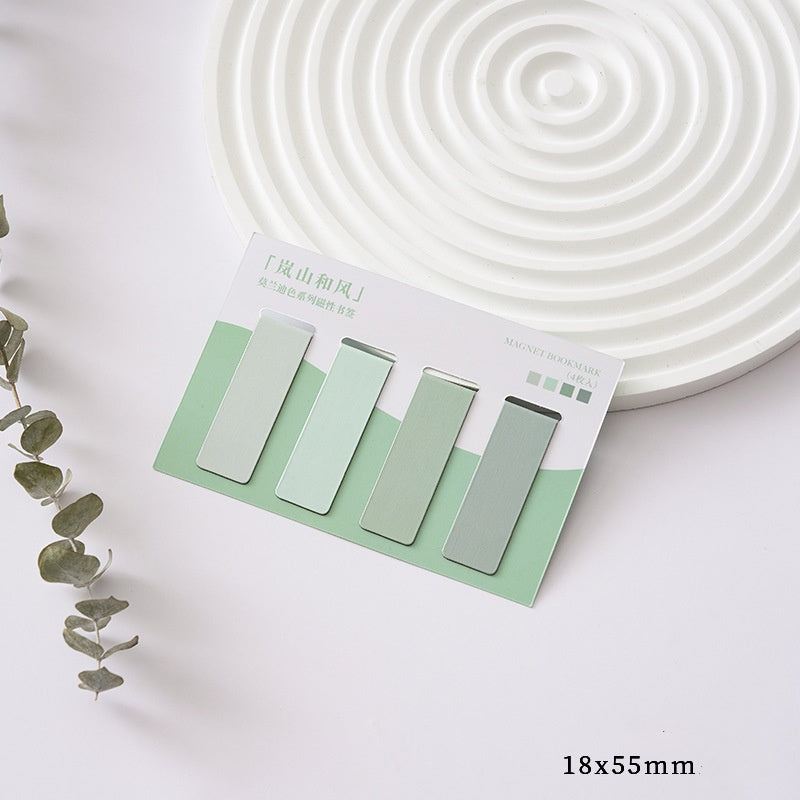 Colour-Block Magnetic Bookmarks — Set of Four — product image 8