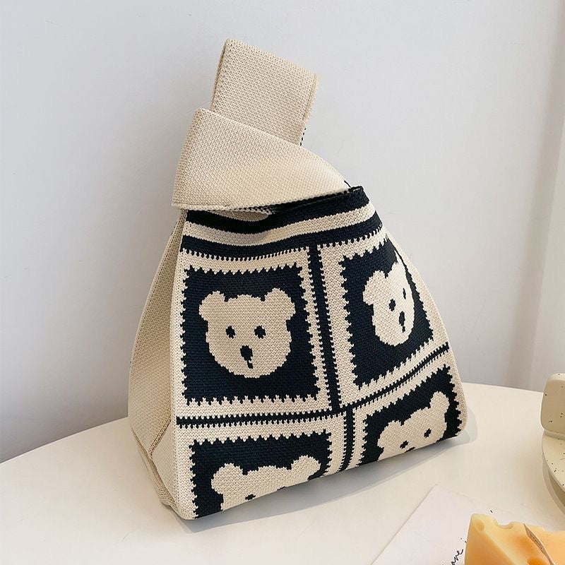 Patterned Knitted Tote — product image 37