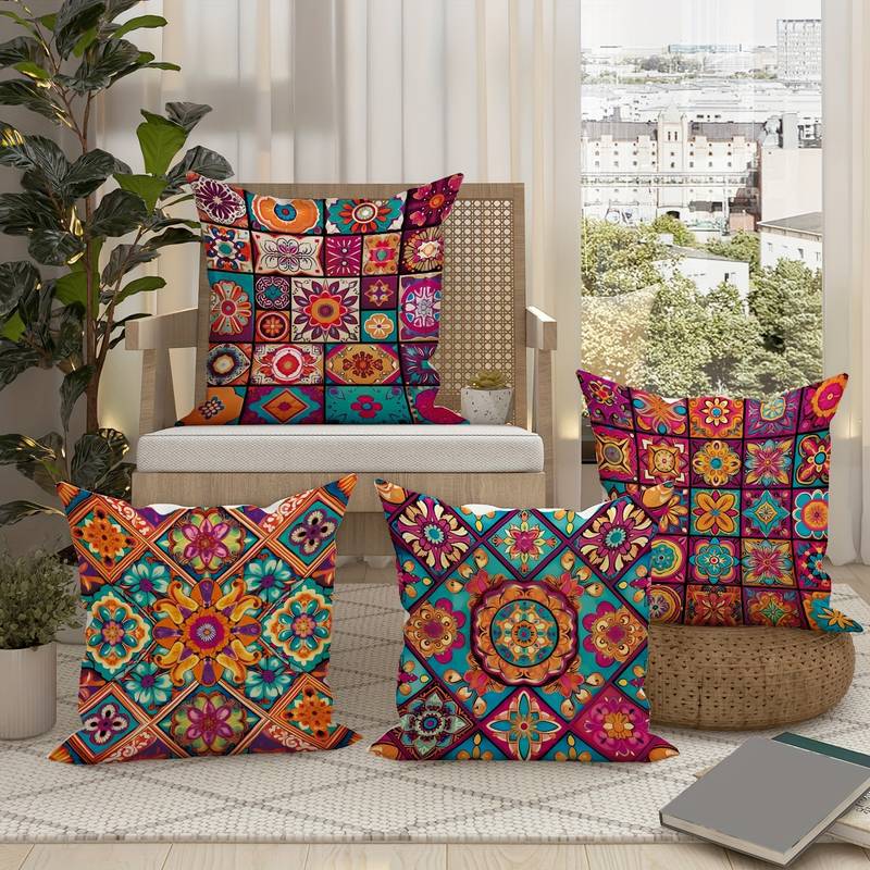 Retro Pattern Cushion Cover — product image 2