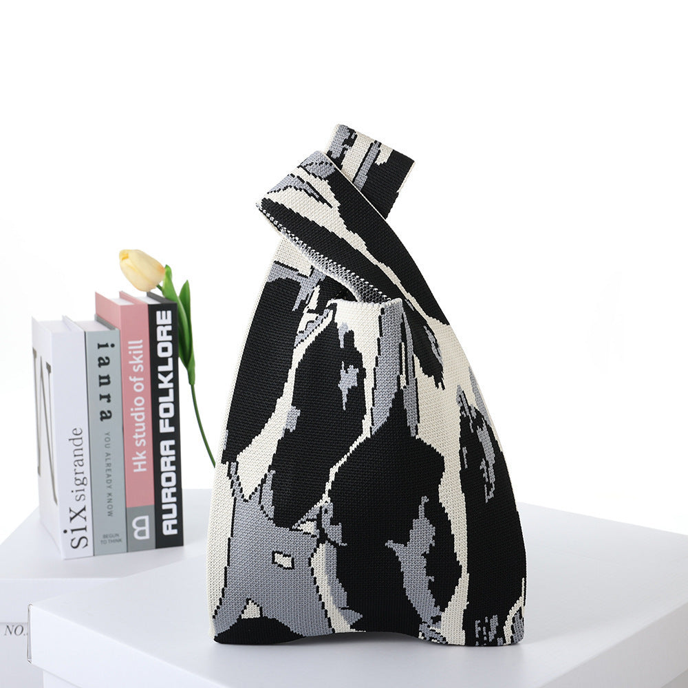 Patterned Knitted Tote — product image 23