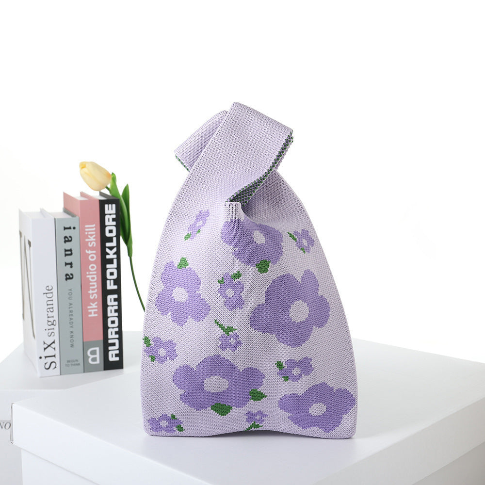 Patterned Knitted Tote — product image 27