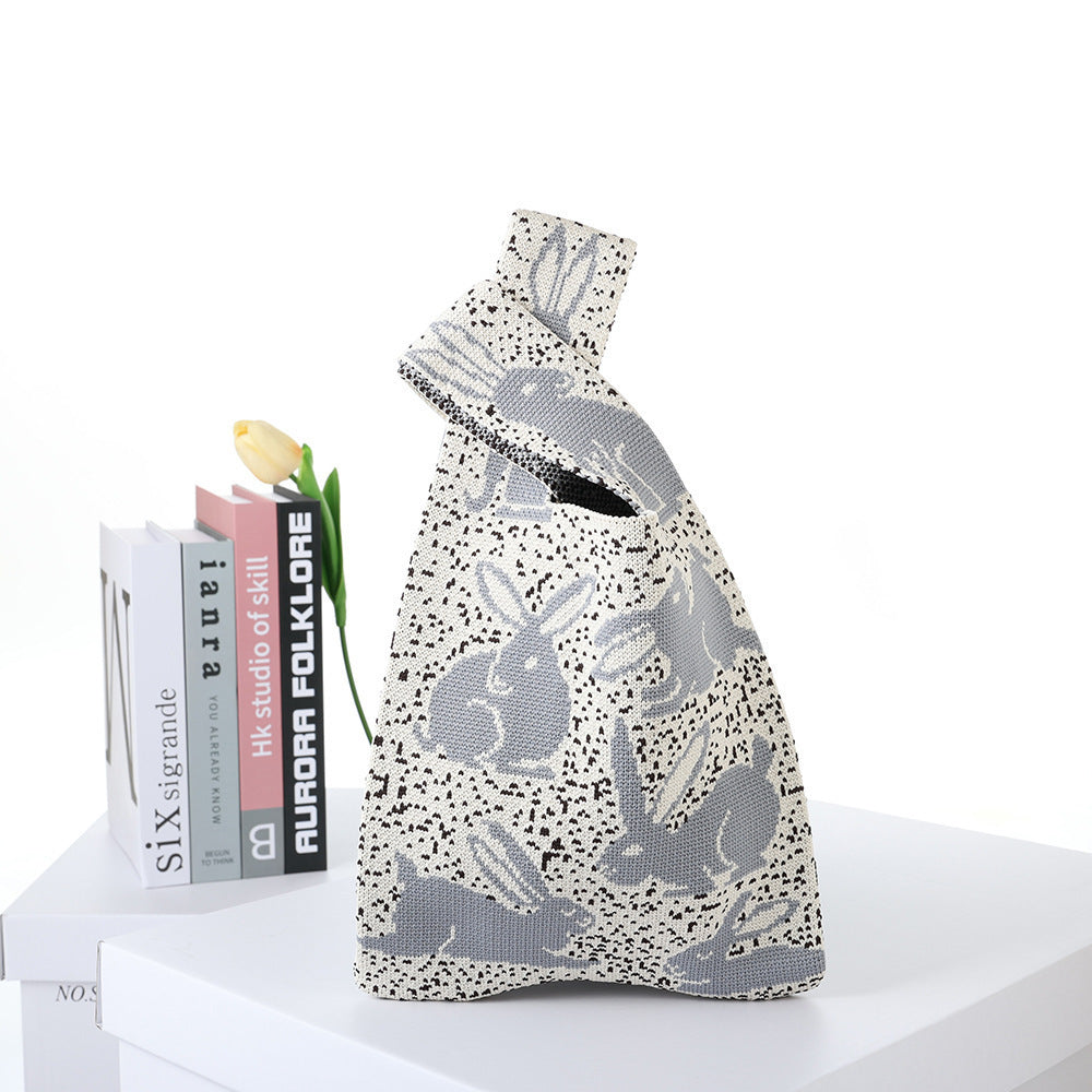 Patterned Knitted Tote — product image 22