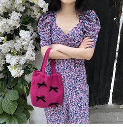 Bow Detail Fabric Bag — product image 6