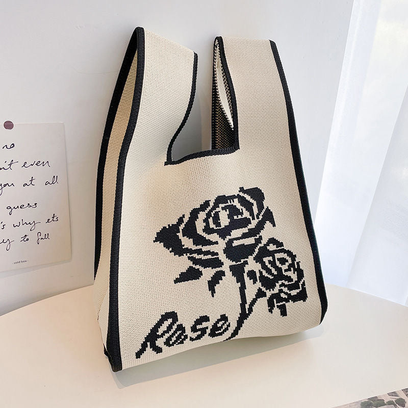 Patterned Knitted Tote — product image 38