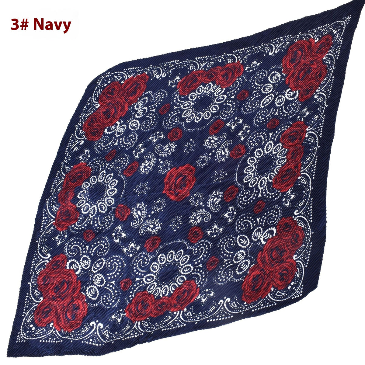 Rose-Print Square Scarf — product image 7