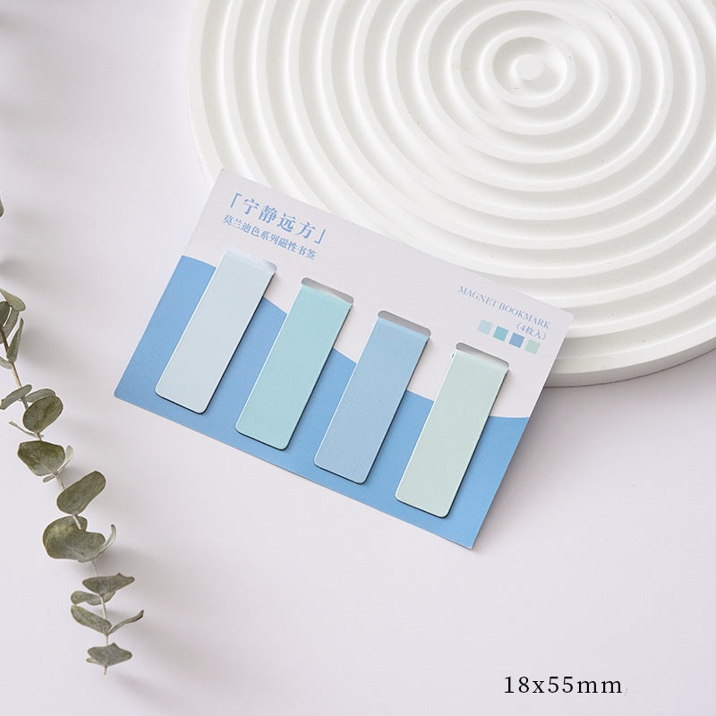 Colour-Block Magnetic Bookmarks — Set of Four — product image 7