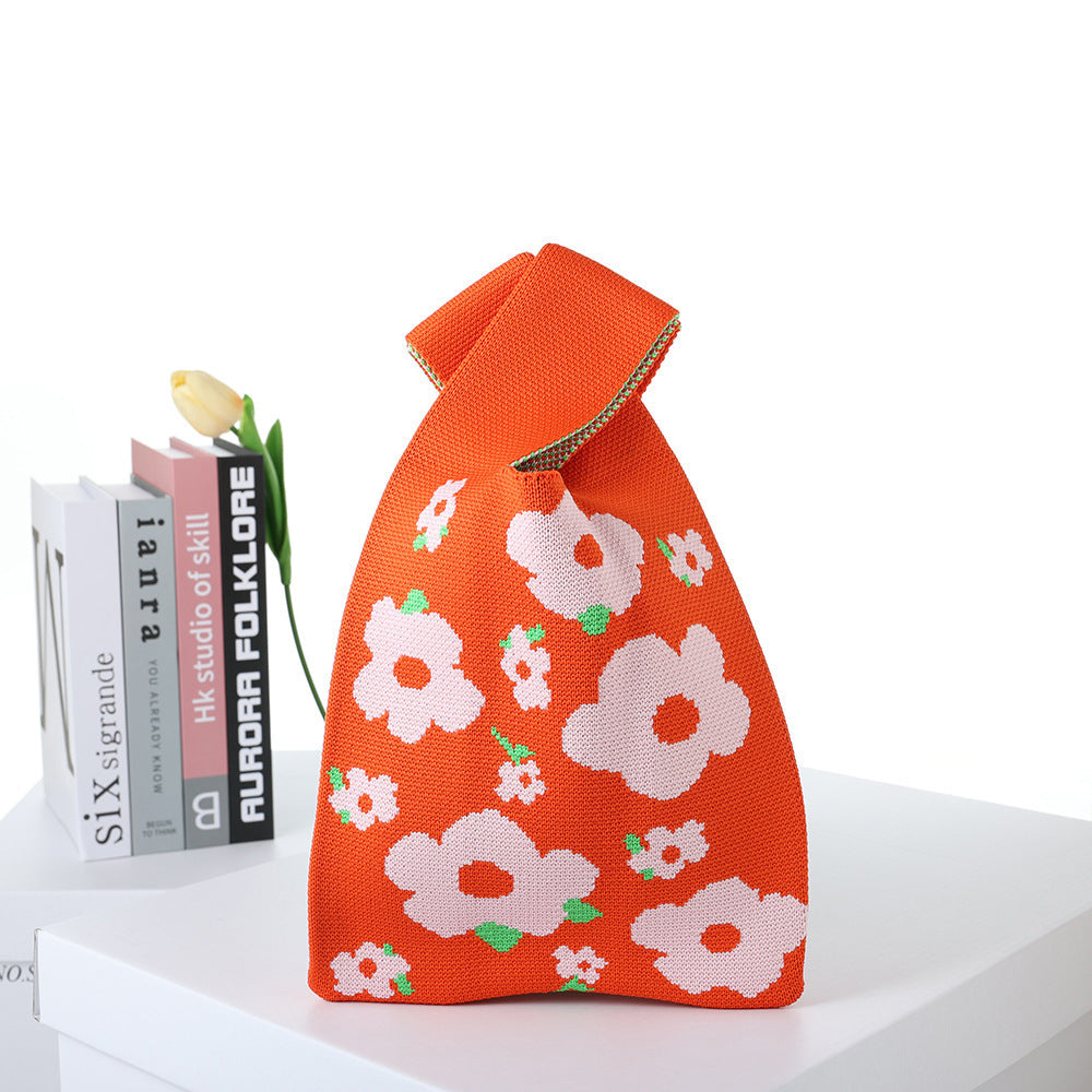 Patterned Knitted Tote — product image 26