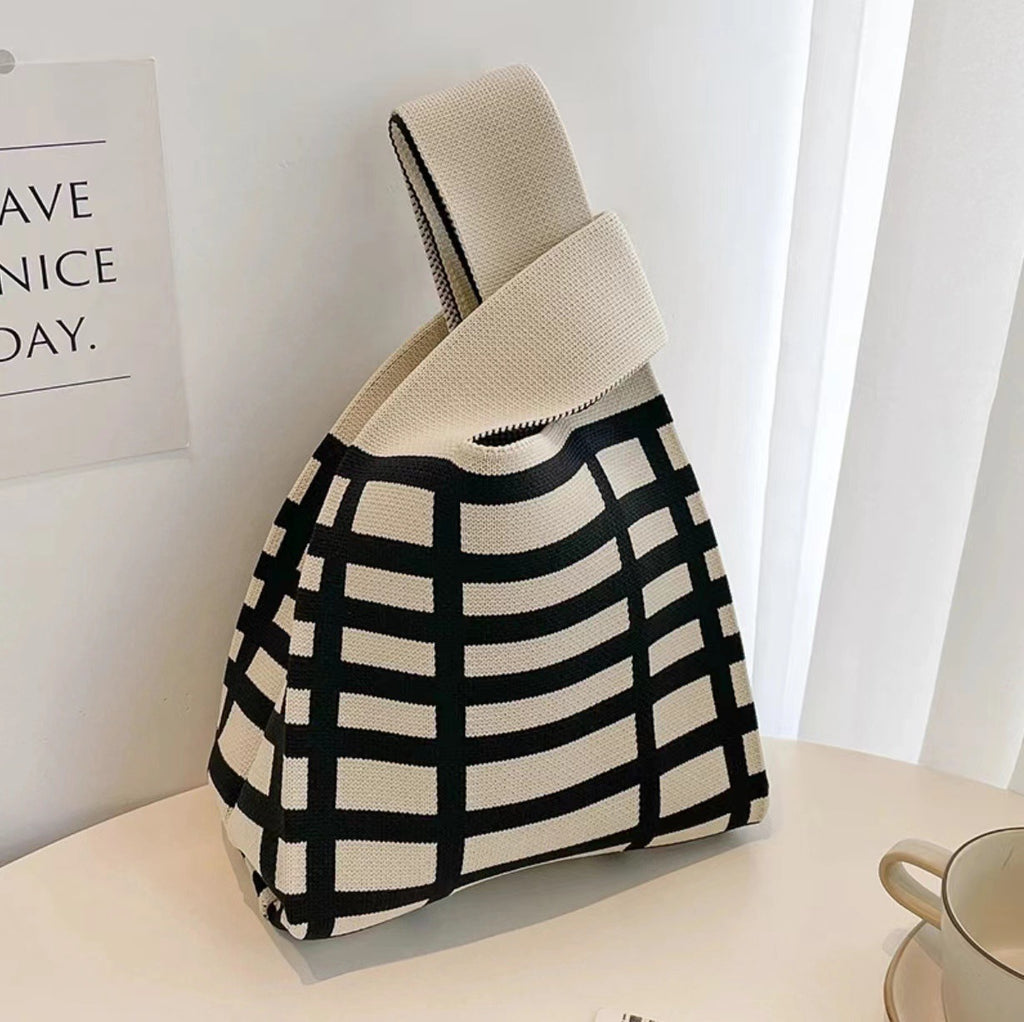 Patterned Knitted Tote — product image 3
