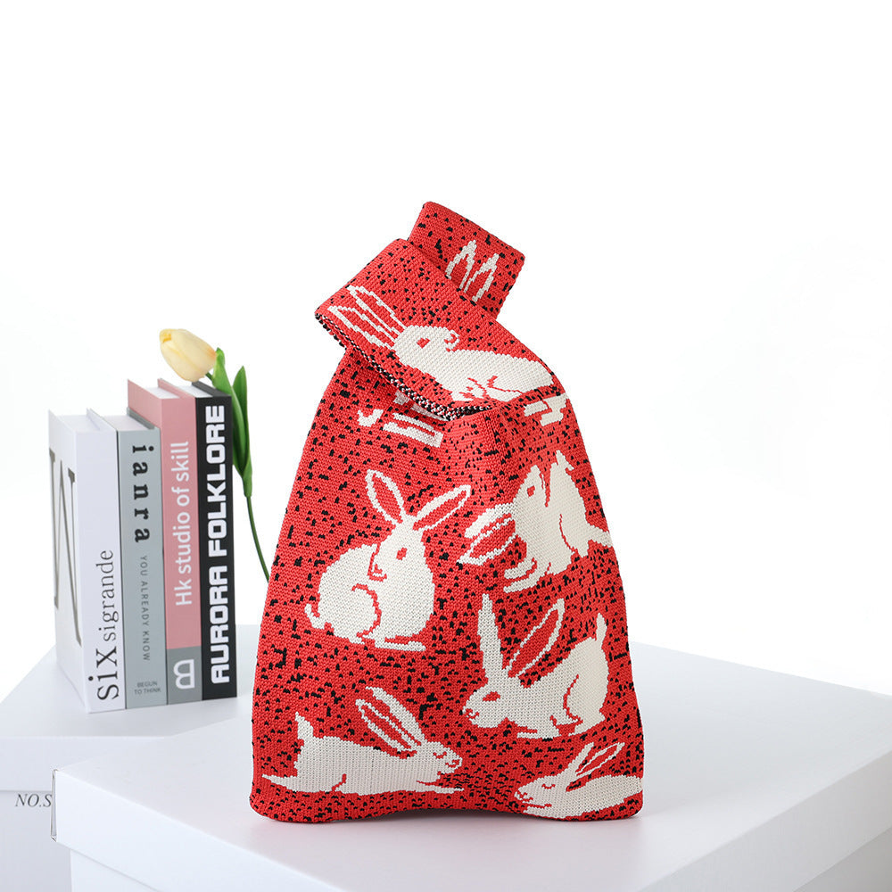 Patterned Knitted Tote — product image 10