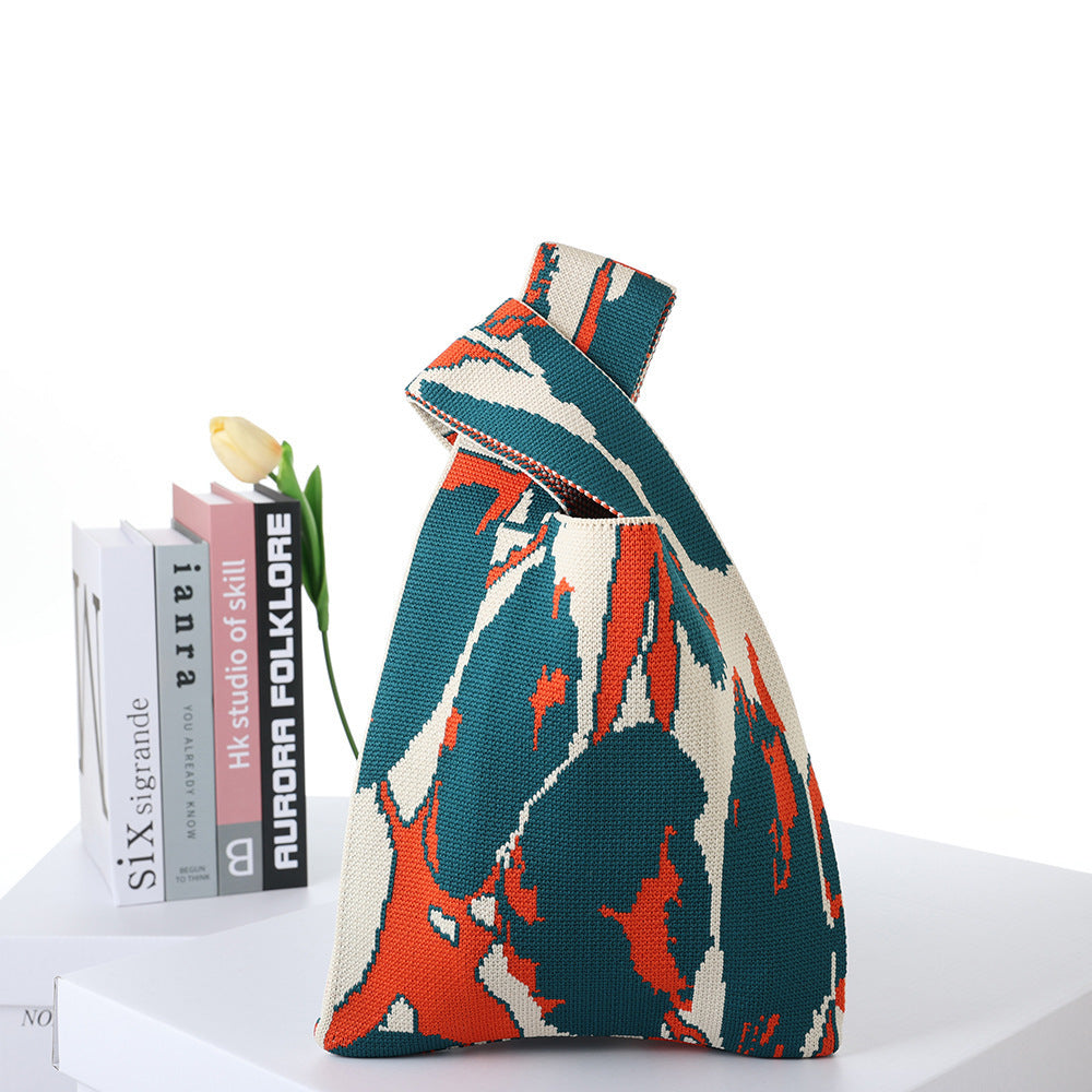 Patterned Knitted Tote — product image 25