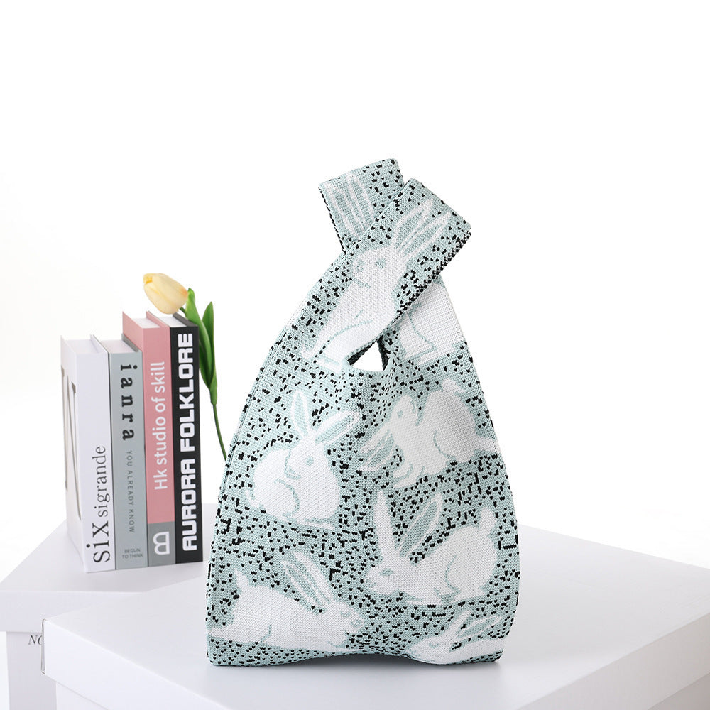 Patterned Knitted Tote — product image 21