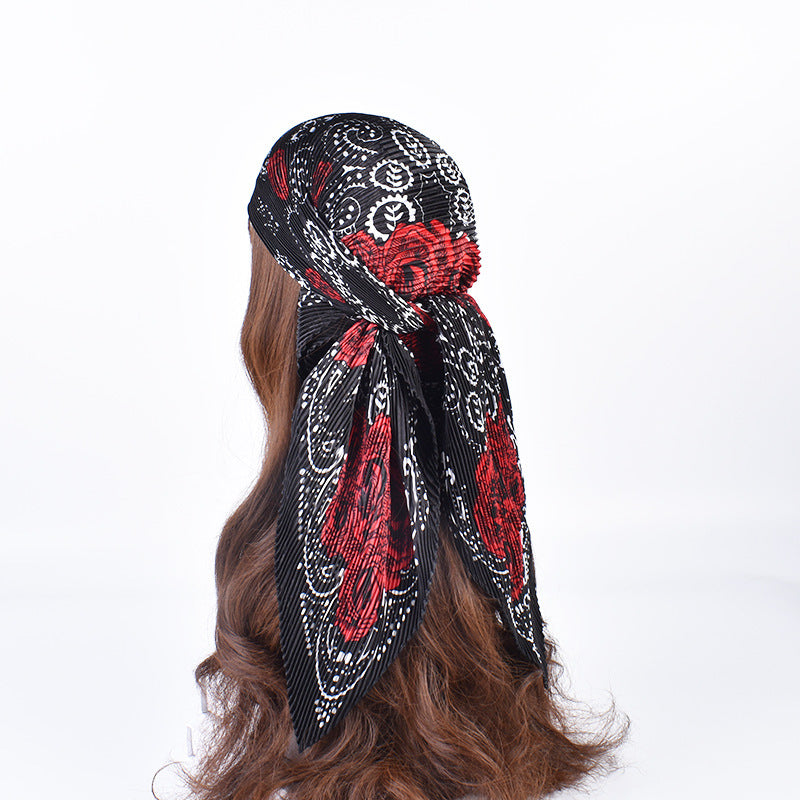 Rose-Print Square Scarf — product image 1