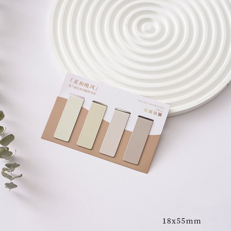 Colour-Block Magnetic Bookmarks — Set of Four — product image 9