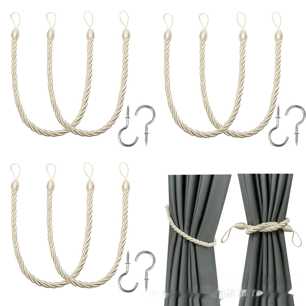 Woven Curtain Tiebacks — product image 4