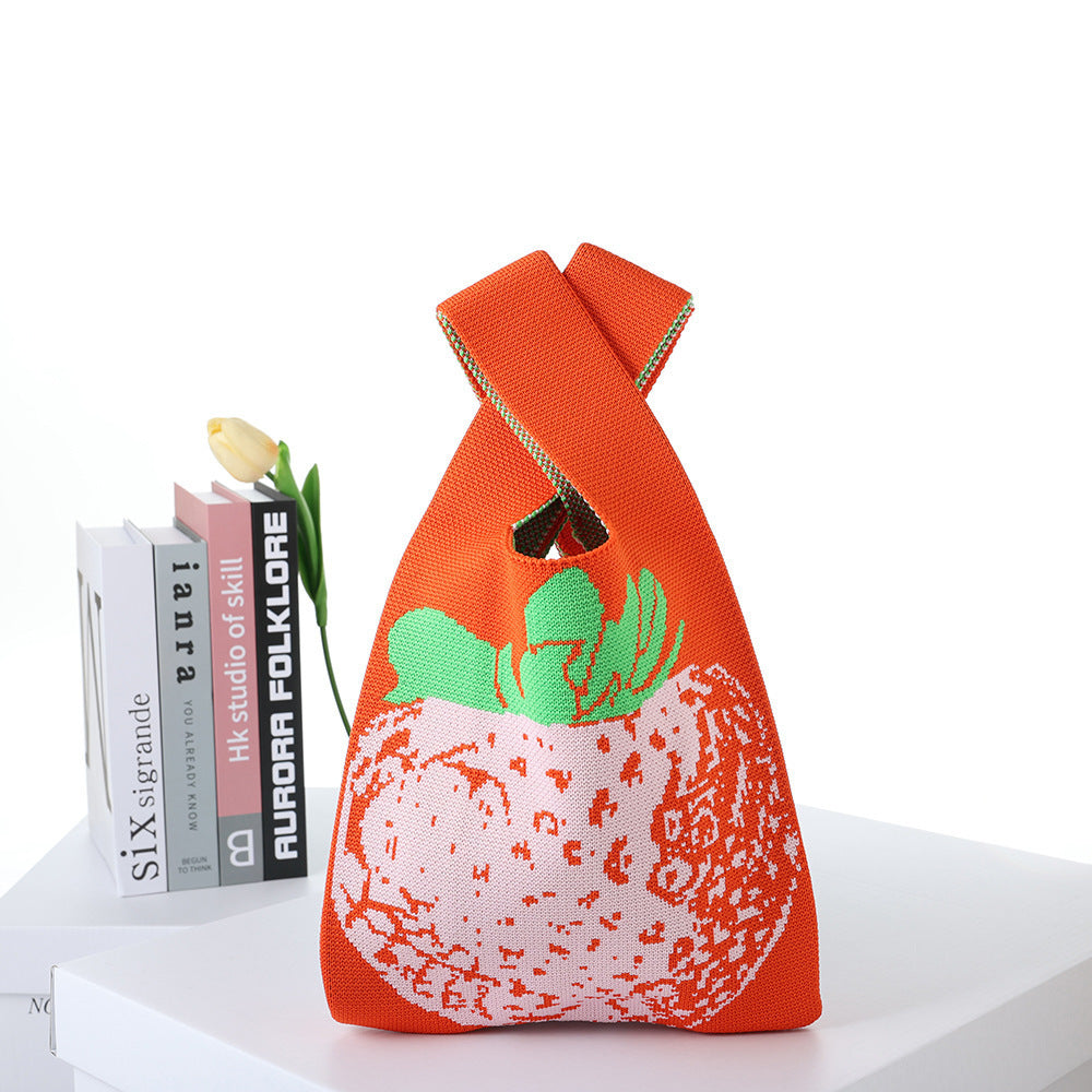 Patterned Knitted Tote — product image 33