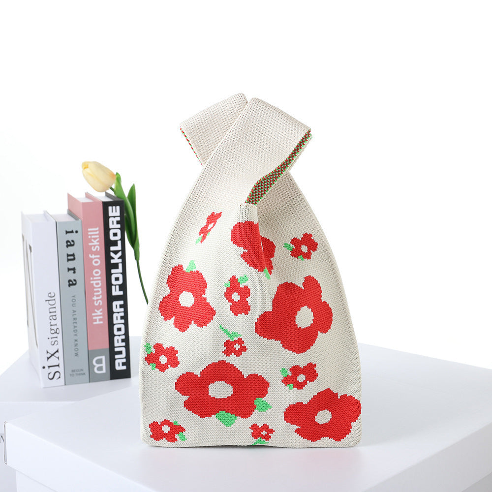 Patterned Knitted Tote — product image 28