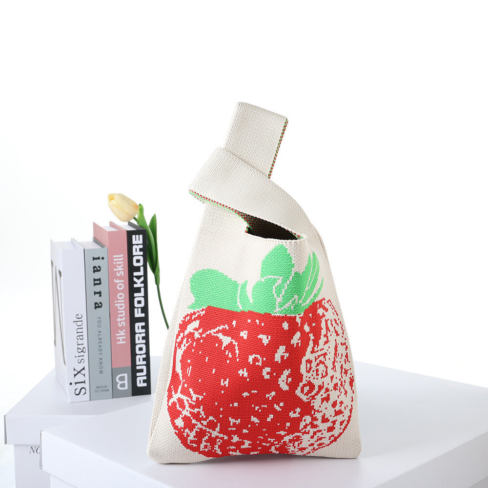 Patterned Knitted Tote — product image 34
