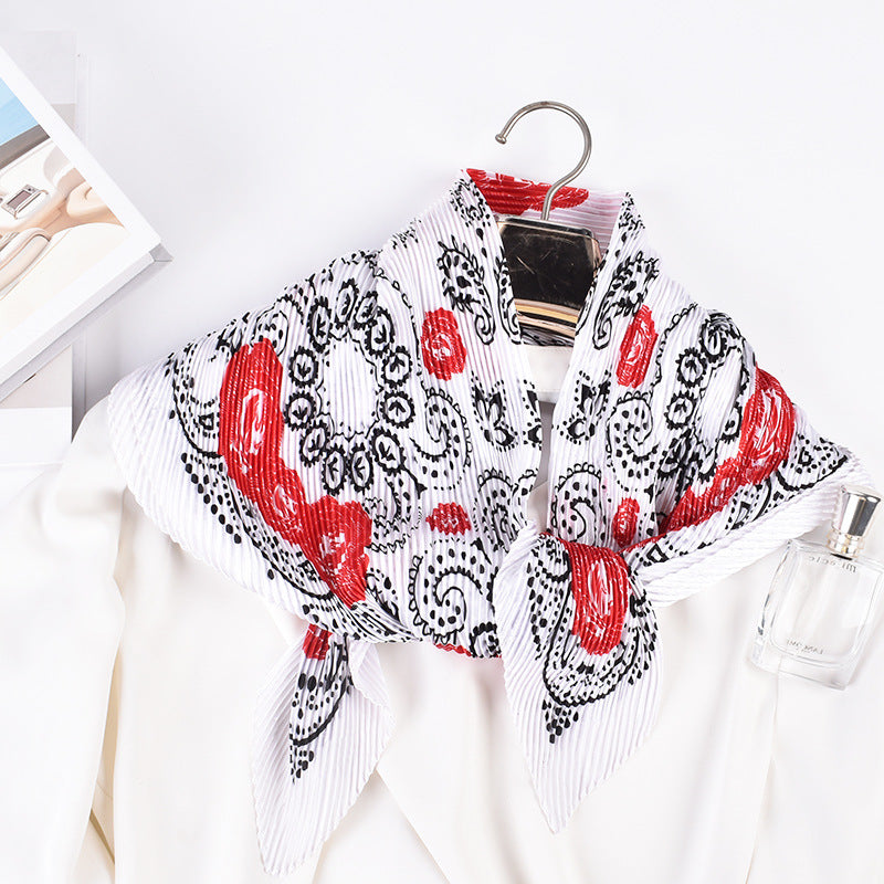 Rose-Print Square Scarf — product image 2