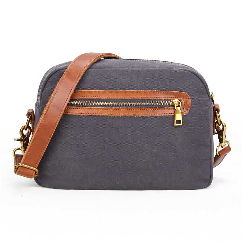 Colour-Block Canvas Shoulder Bag — product image 2