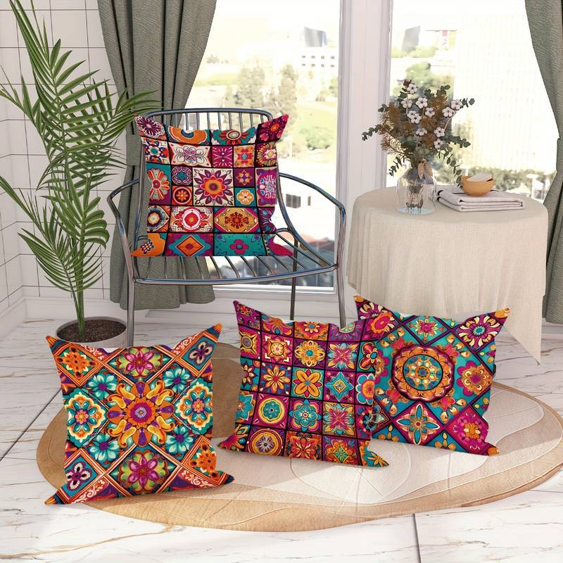 Retro Pattern Cushion Cover — product image 1