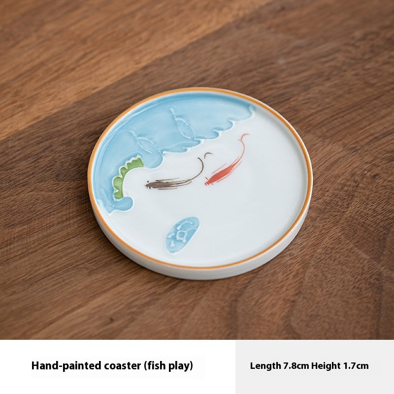 Painted Ceramic Coaster — product image 8