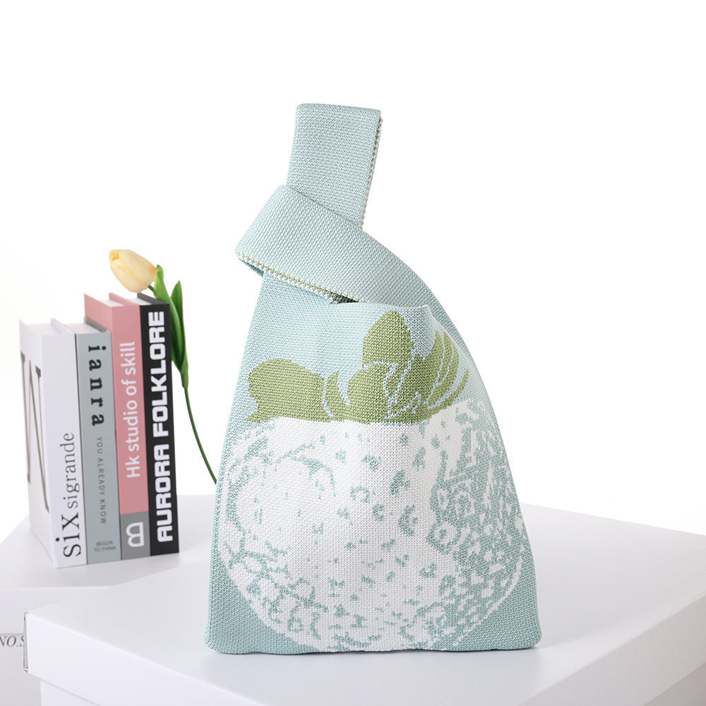 Patterned Knitted Tote — product image 32