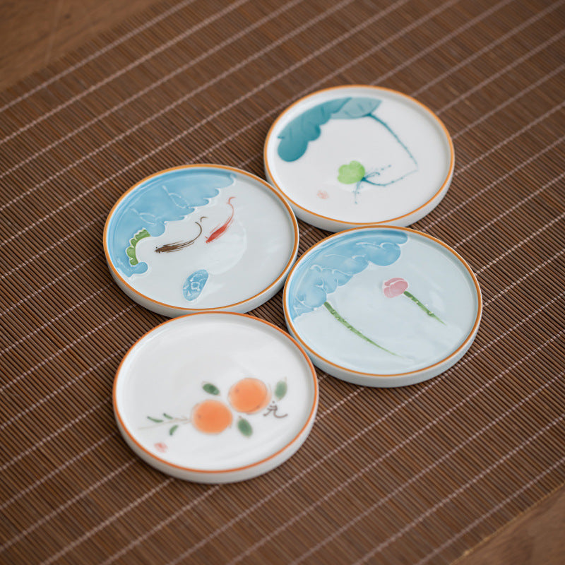 Painted Ceramic Coaster — product image 1