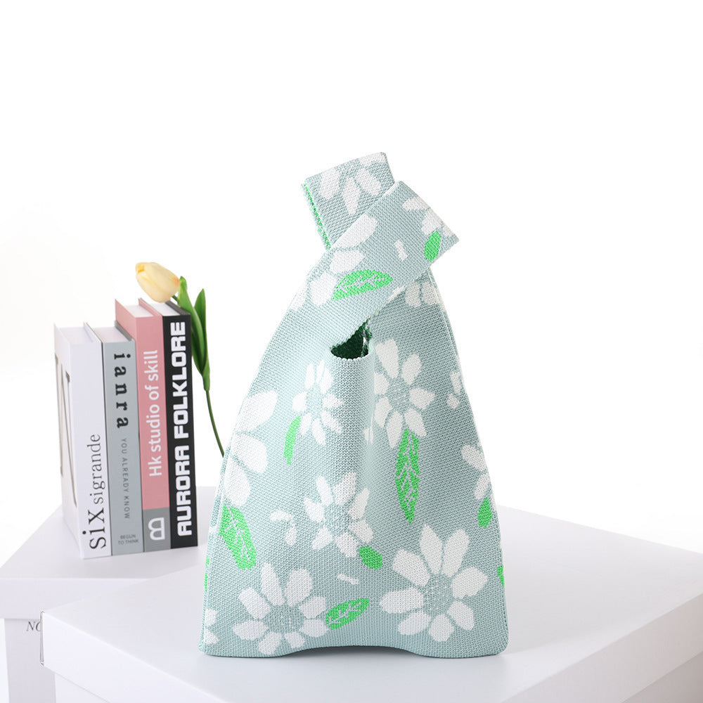 Patterned Knitted Tote — product image 31